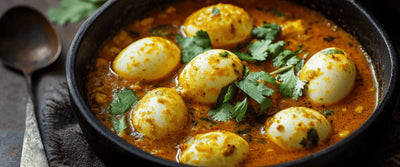 Spiced Indian Egg Curry with Tomato and Yogurt