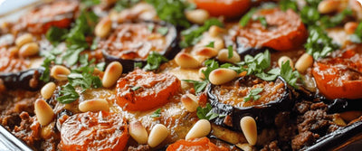 Egyptian Moussaka with Ground Beef and Eggplant