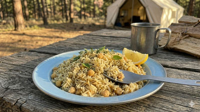 Lemon Herb Rice with Chickpeas: One-Pot Wonder