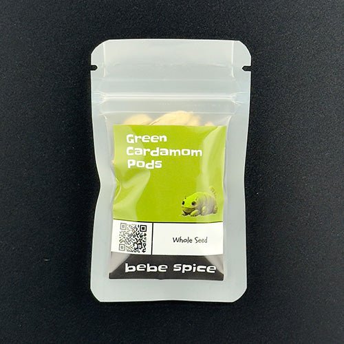 Green Cardamom Pods, Whole, Organic - Bebe Size